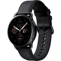 Samsung Galaxy Watch Active2, Fitnesstracker aus Edelstahl, großes Display, ausdauernder Akku, wassergeschützt, 40 mm, LTE, Schwarz - Schwarz