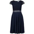 Vera Mont Cocktailkleid (1-tlg) Drapiert/gerafft blau S (36)