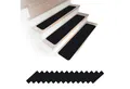 relaxdays Stufenmatte Rechteckige Stufenmatten 16er Set 75x20, Höhe: 7.5 mm, schwarz