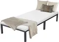 ML-Design Metallbett mit Lattenrost auf Stahlrahmen, 90x200 cm, Anthrazit