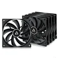 ARCTIC F12 PWM (5 Stück) - PC Lüfter, 120 mm PWM Gehäuselüfter, Case Fan mit Standardgehäuse, PWM-Signal reguliert Lüfterdrehzahl, Push- oder Pull Konfiguration möglich, 230-1350 RPM - Schwarz