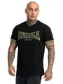 Lonsdale Herren T-Shirt Normale Passform TOWNHEAD, Black/Olive, XL