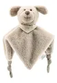 Sterntaler Schmusetuch S HUND Lucky - Baby Kuscheltuch aus weichem Synthetischen Flausch - Baby und Kinder Schnuffeltuch mit Rassel für zu Hause & Unterwegs, Graubeige, 21 cm