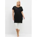 Sheego T-Shirt Oversize-Shirt schwarz 44/46