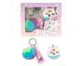 Depesche Spiel Ylvi Lipgloss Set - 2er Pack mit Einhorn-Design & Pompon