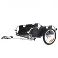 VEVOR Fahrradanhänger, 45 kg Tragkraft, Transportanhänger, faltbar und verstaubar, Schnellverschluss mit Universalkupplung, 41 cm Räder, sichere Re