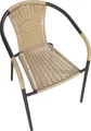Stapelstuhl Ibiza Gartenstuhl Bistrostuhl Armlehnstuhl braun/beige