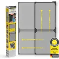 EASYmaxx Insect Protect Teleskop-Insektenschutzgitter Schwingtür mit integriertem Netz - Grau