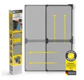 EASYmaxx Insektenschutz-Tür Moskitonetz Magic Fit 115x270cm anthrazit Schwingtür, Schutz vor Mücken Wespen Spinnen kein Bohren Kleben wettergeschützt