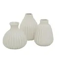 Boltze Vase "Esko" aus Porzellan, 11 cm hoch, weiß (Modell zufällig, 1 Stück)