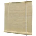 vidaXL Naturfarbenes Bambusrollo 80 x 160 cm