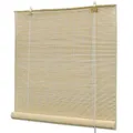 vidaXL Bambusrollo Natur 80x160 cm Holzrollo Jalousie Faltrollo Fensterrollo