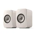 KEF LSX II LT kabellose Regallautsprecher, Stone White | Musik | TV & Home Entertainment | Gaming | HDMI-ARC | USB-C | Bluetooth | AirPlay 2 | Chromecast | Spotify