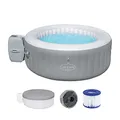 Bestway LAY-Z-SPA St. Lucia AirJet™ Whirlpool, 170 x 66 cm, 2-3 Personen, rund, Silbergrau