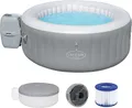 Bestway Whirlpool Bestway LAY-Z-SPA St. Lucia AirJet Whirlpool 170x66 cm rund Silbergrau