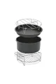Tefal XA1120 Easy Fry XL-Zubehör-Set | Einsatz Garkorb | 4 Zubehörteile | Heißluftfritteuse | gesundes Kochen | Antihaftbeschichtung, Edelstahlfarben, Grau