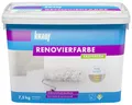 Knauf EASYFRESH Renovierfarbe mit hoher Deckkraft – extrem hoch deckende Wandfarbe, Innen-Farbe VOC-konform und emissionsarm, Schnee-Weiß, 7,5-kg