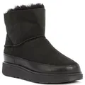 Fitflop Damen Stiefeletten/ Winter Boots GEN-FF MINI Schwarz Rauleder Größe: 39 - Schwarz - 39