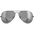 Ray-Ban Aviator Unisex poliert schwarz/schwarz polarisiert Aviator 3025 Sonnenbrille