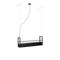 Qazqa - Industrie I Vintage I Industrie I Vintage I Hängelampe I Pendellampe I Pendelleuchte schwarz mit Gestell 4-flammig GU10 - Cage Rack I Wohnzimmer I Schlafzimmer - Stahl Länglich - LED geeignet