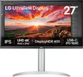 LG LED-Monitor 68,4 cm 27 Zoll 3840 x 2160 4K UHD 2160p IPS 400 cd/m² 1200:1 DisplayHDR 5 ms 2xHDMI DisplayPort USB-C Lautsprecher (27UP850K-W.AEU)
