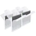 JB White 32x Cerumenfilter für Hörgeräte, Ersatzfilter, Filter kompatibel mit Widex Nanocare Wachsschutz | Oticon ProWax MiniFit | Phonak Cerustop Wax Guards | Resound Hörgerätefilter (Ø 1,3mm)
