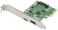 Digitus DS-30225 2 Port USB 3.1 Gen 2 Controllerkarte USB-A, USB-C PCIe