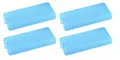 APS Kühlakku 4er Set für Kühlbox, Kühltasche etc. aus Polyethylen in Blau, je 16 x 7,5 cm