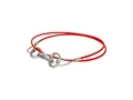 Abreißkabel, Abreißseil für Anhänger, 110cm, 1000N, Karabiner/Ring  AS43