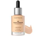 CATRICE HD Liquid Coverage Foundation 005 Ivory Beige – Hohe Deckkraft ohne Maskeneffekt – Ultra-leichte, flüssige Textur – Samtig-mattes Finish – Make-up Vegan – 30 ml