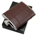 Haller Flachmann 81177 Leder braun 170 ccm Taschenflasche für unterwegs NEU