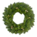 Künstlicher Tannenkranz mit Zapfen Ø 40cm. Adventskranz Winterdeko Weihnachten