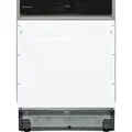 Telefunken Geschirrspüler 60 cm teilintegrierbar, Einbau Spülmaschine, 12 Maßgedecke, 6 Programme, AquaStop, GET6012DI - Schwarz