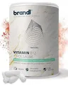 Vitamin B12 Folsäure hochdosiert | Vegan & Abgefüllt in DE by brandl® | 500 µg Vitamin B12 Komplex aus 3 Aktivformen + 200 µg Folsäure | 120 Kapseln Vitamin B12 Vegan
