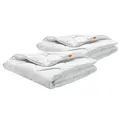Bettdecke 135 x 200 cm, 2er Set, leichte Sommerdecke, 100% Mikrofaser, Allergiker geeignet, sleepling Basic 100