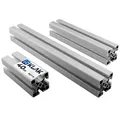 KLAK Profil KLAK 40 - Aluprofil 40x40mm light Montageprofil Typ-I Nut 8 10-200cm silberfarben 4 cm x 200 cm x 4 cm