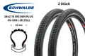 2 Stück 26 Zoll Schwalbe Big Ben Plus Reifen 26x2.15 City Bike Reflex Streifen