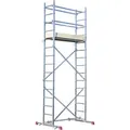 Krause Gerüst CORDA, 916129, Arbeitshöhe 5m, Montagegerüst mit 2 Rollen und Treppenfunktion