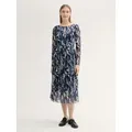 TOM TAILOR Sommerkleid Gemustertes Mesh-Midikleid bunt 38