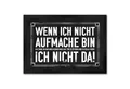 speecheese Fußmatte Wenn ich nicht aufmache bin da! Fußmatte in 35x50 cm mit geheimer