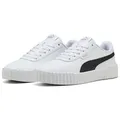 PUMA CARINA 3.0 Sneaker für sportliche Looks, aus Leder, mit weichem Textilfutter weiß 40 EU