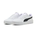 PUMA Damen Carina 3.0 Sneaker, White Black Gold, 40 EU