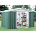 Yardmaster Metall-Gerätehaus "Bayern" Modell 87, grün, 4,68 m², ohne Bodenrahmen