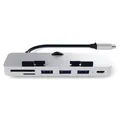 Satechi Clamp Hub Pro USB-Kombi-Hub Silber
