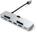 Satechi Aluminum Type-C CLAMP PRO Hub (3x USB 3.0,MicroSD) - Silver