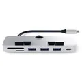 Satechi Clamp Hub Pro USB-Kombi-Hub Silber