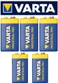 5x Varta 9 Volt Batterie Block Industrial PRO 9V ++ NEU ++ MHD 2028 ++