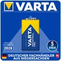 5x Varta 9 Volt Batterie Block Industrial PRO 9V ++ NEU ++ MHD 2027 ++