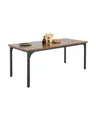VEVOR Rechteckiger Esstisch Küchentisch (nur Tisch) Esszimmertisch 180cm Braun