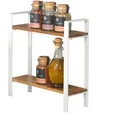 Wenko Küchenregal Louisa 53024100, braun, für Arbeitsplatte, 32 x 33 x 11cm